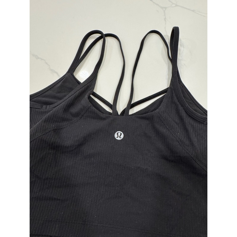Lululemon Lululemon Align Strappy Ribbed Tank Top Black Size 6 - Picture 7 of 8